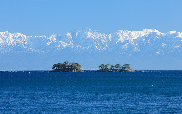Deep waters of Toyama Bay along the Sea of Japan